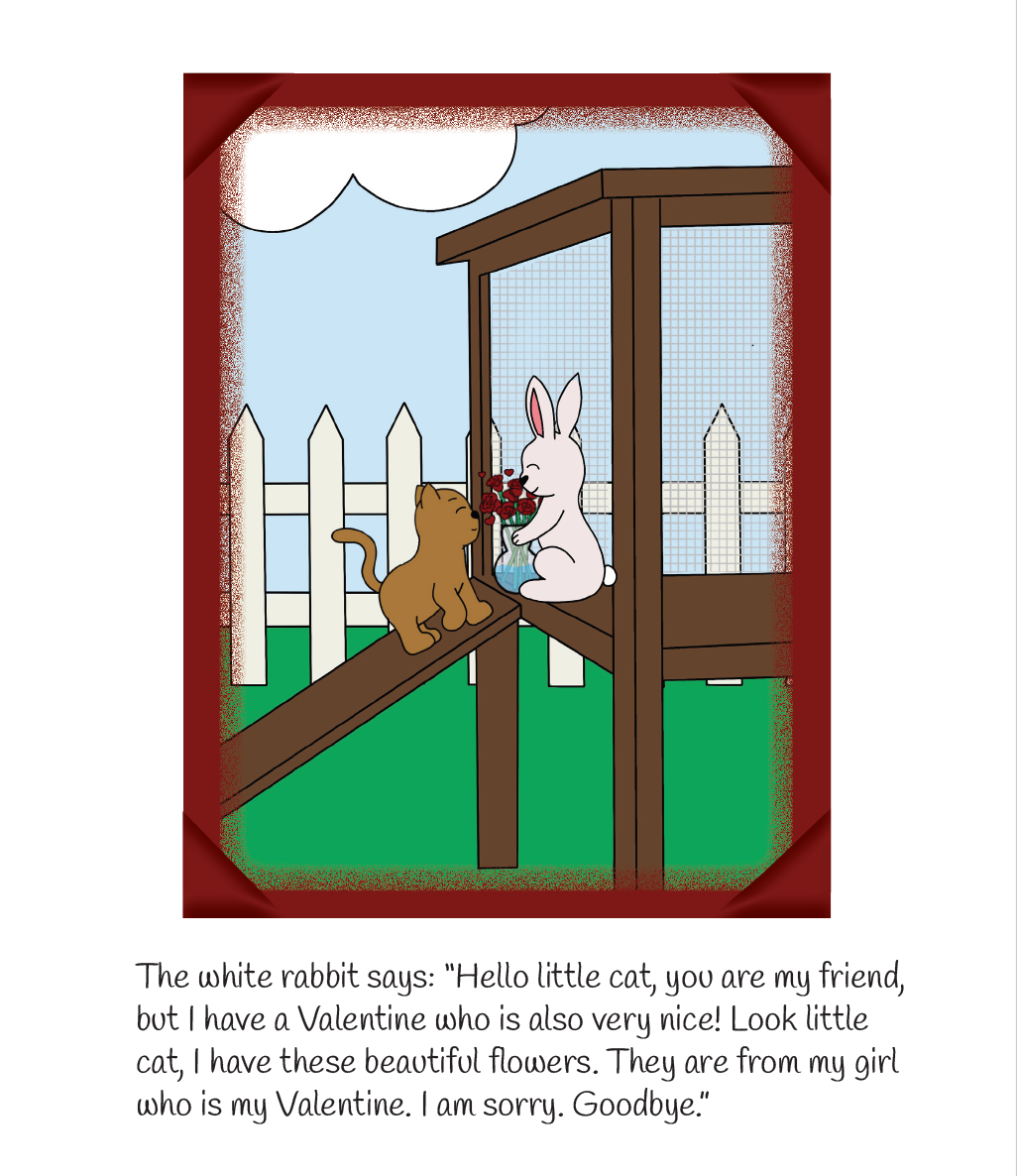 The little cat is looking for a Valentine - Reader