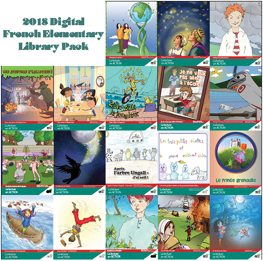 2018 <u>Digital</u> French Elementary Library Pack - eReaders for Ages 8-12 (1 year)