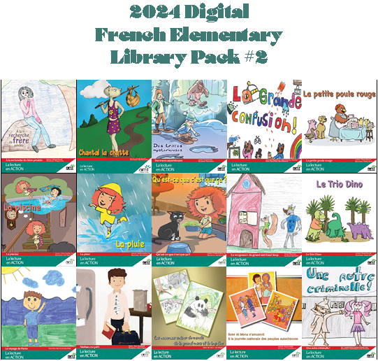 2023 <u>Digital</u> French Elementary Library Pack #2 - eReaders for Ages 8-12 (1 year)