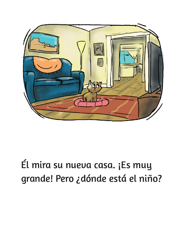 El gatito busca al niño  - Little Reader