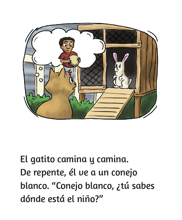 El gatito busca al niño  - Little Reader