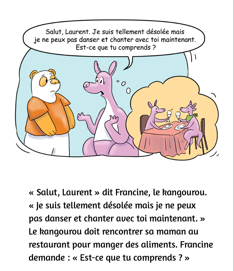 Laurent, le panda, danse et chante avec ses amis - Reader