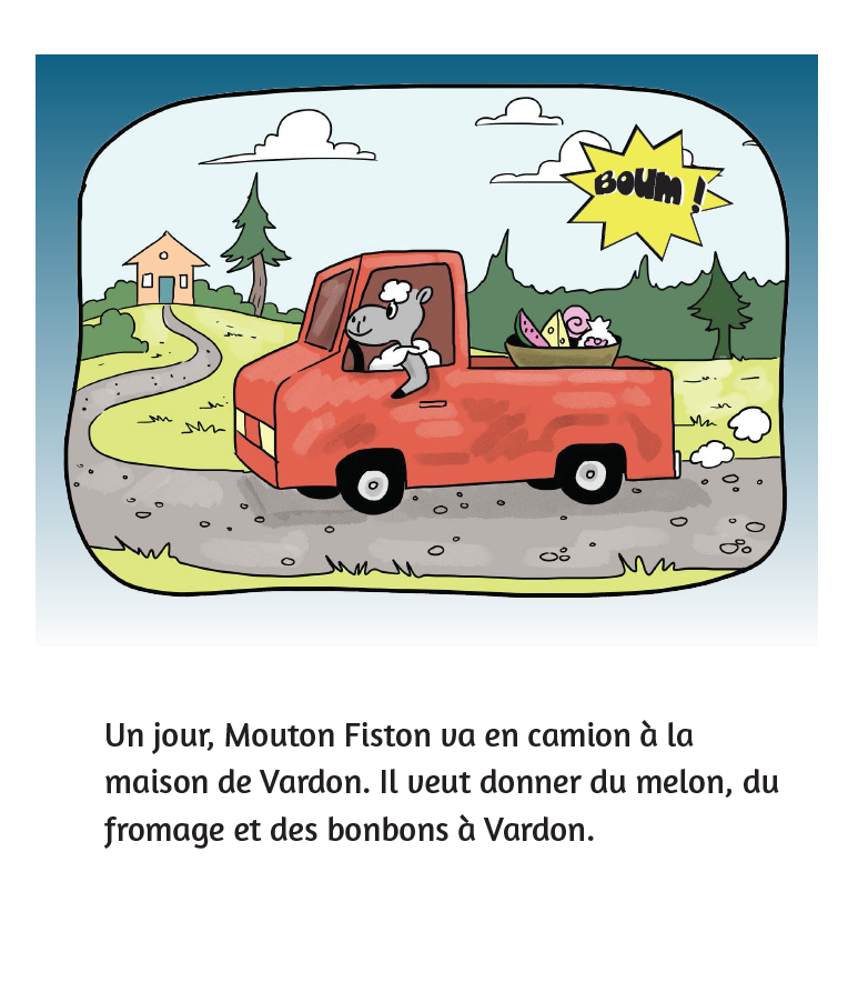 Mouton Fiston et son ami,  Verdon, le cochon - Reader