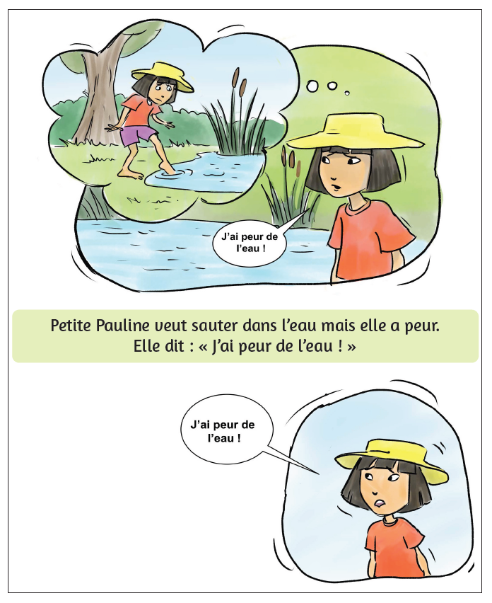 Petite Pauline saute dans l'eau - Reader