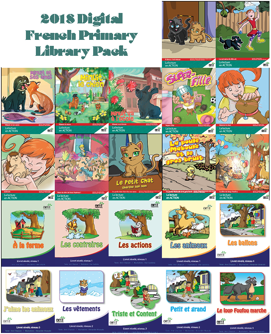 2018 <u>Digital</u>French Primary Library Pack - eReaders for Ages 5-8 (1 year)