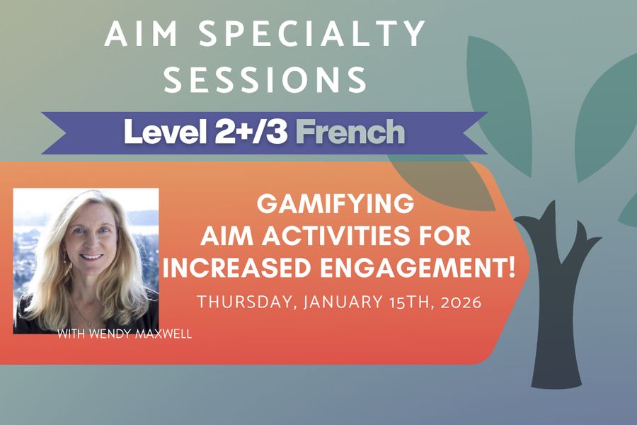 Live Online Workshop - Gamifying AIM Activities for Increased Engagement! - Level 2+/3 Thursday, January 15th, 2026