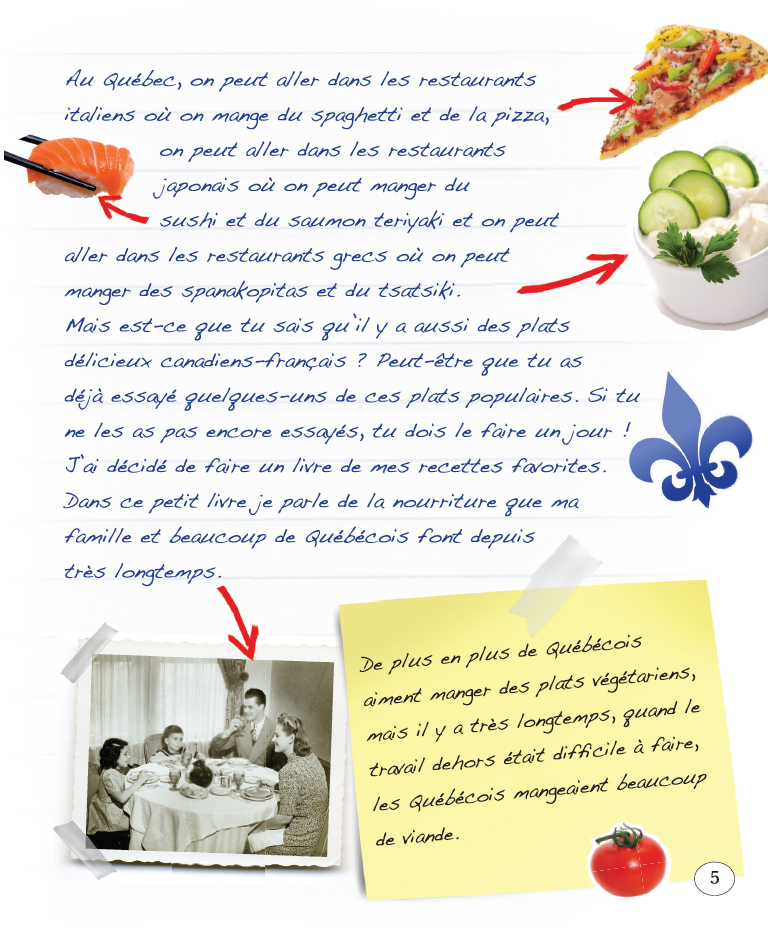 Cultural Literacy 2A - Mon Livre de Recettes - Reader