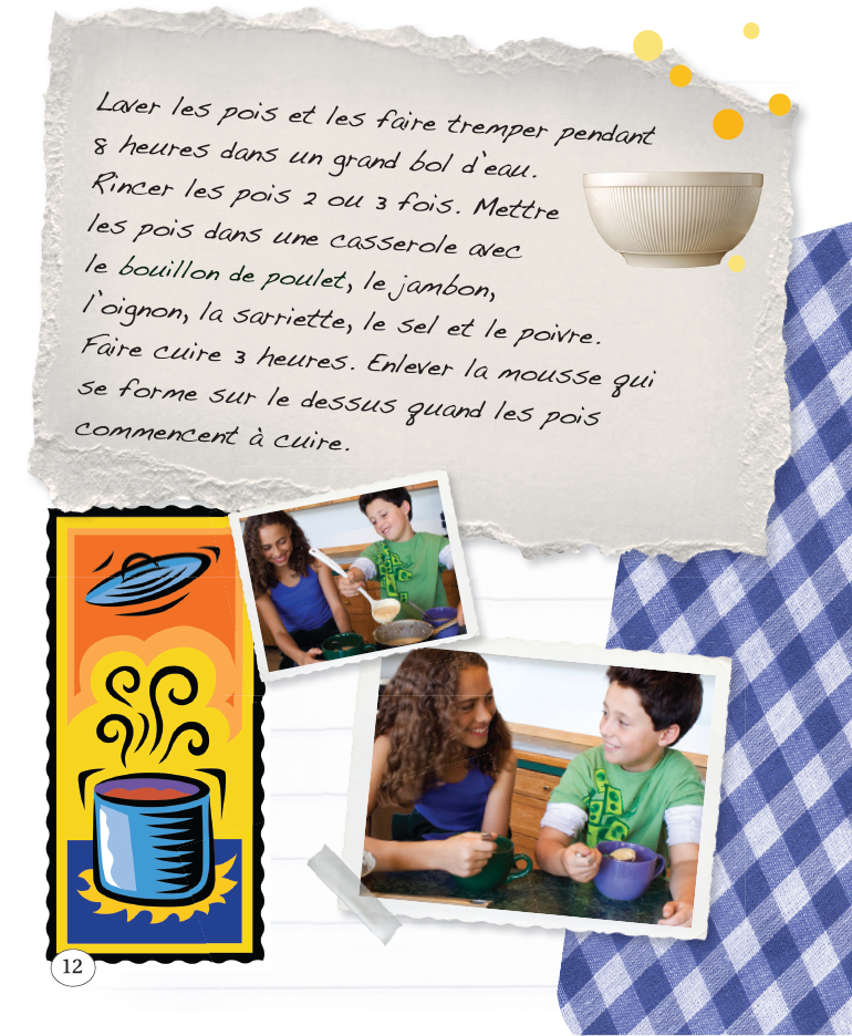 Cultural Literacy 2A - Mon Livre de Recettes - Reader